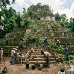 Estruturas antigas preservadas sob florestas tropicais da América Central