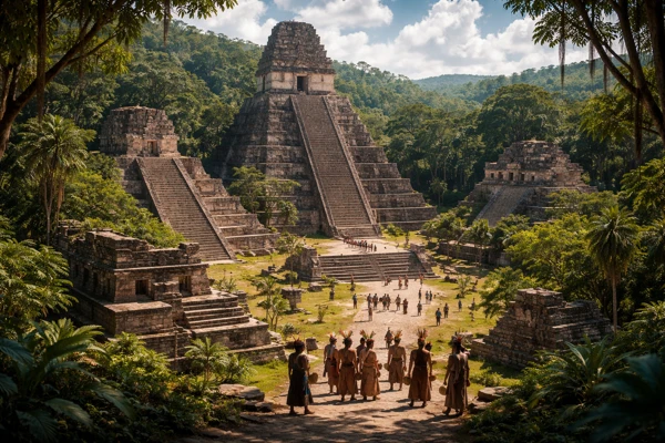 Complexos arqueológicos escondidos na selva tropical da Guatemala